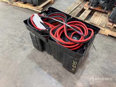 Quantity of (5) 25 ft, 800 amp Booster Cables Divers - Magasin, entrepôt, consommateur (Unused)
