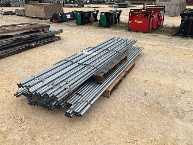 Lot of 10' X 1 3/8" Galvanized Pipes