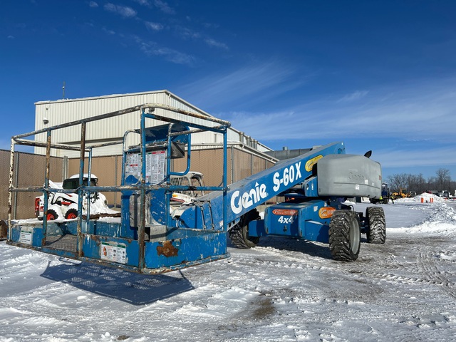 2013 Genie S-60X 4WD Diesel Telescopic Boom Lift