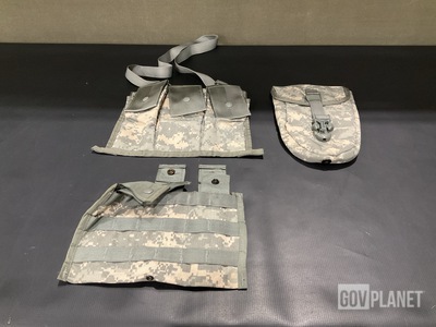 (69) Entrenching Tool Carriers, (24) M4 Three Mag Pouches & Assorted Items
