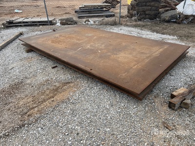 Quantity of (2) 8 ft x 13 ft 6 in (1.25 in Thick) Steel Plates