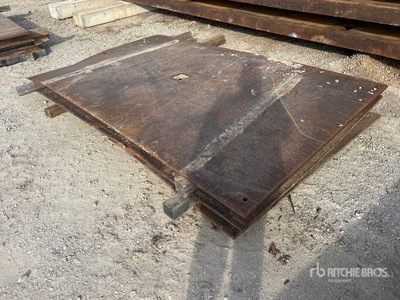 Quantity of (3) 6 ft x 10 ft (1 in Thick) Road Placche in metallo