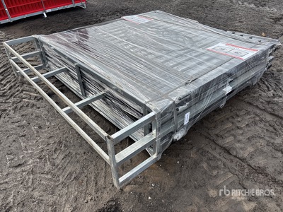 Quantity of (4) 2026 SUNTOP S0714-4 14 ft x 7 ft Wrought Iron Bi-Parting Driveway Gate (Unused)