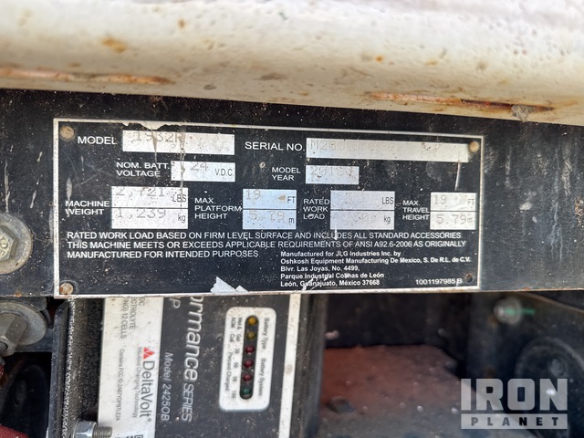 ELEVADOR TIJERA 2018 JLG 1932R