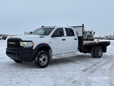2021 Ram 5500 4x4 Crew Cab Flatbed Truck