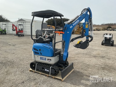 2026 BS Power BS18 Mini Excavator - Unused