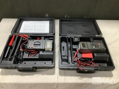 (8) Fluke 27/FM Multimeters