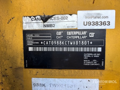 2019 Cat 988K Wiellader