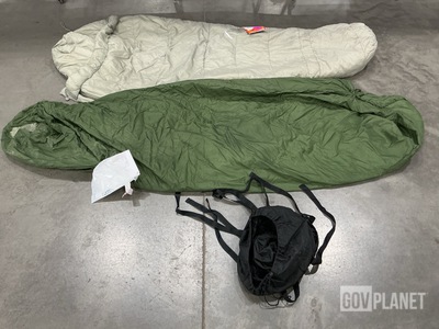 (5) Compression Stuff Sacks, (5) Modular Sleeping Bags & Assorted Items