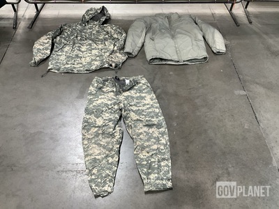 (8) Extreme Cold Weather Parkas, (11) Wet Weather Jackets & Assorted Items