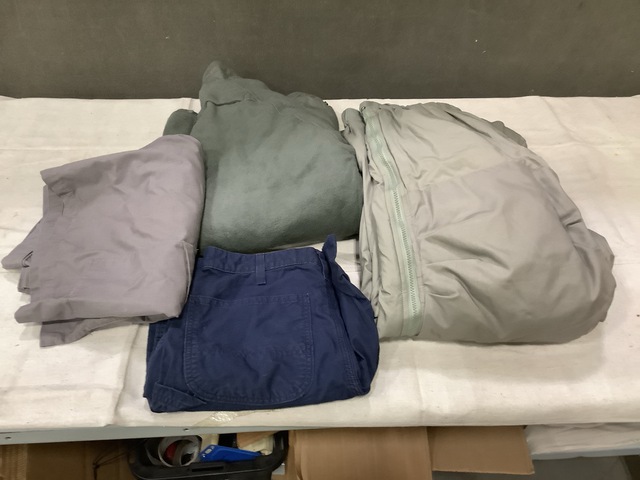 (2) Extreme Cold Weather Parka Liners, (10) Pairs of Shorts & Assorted Items