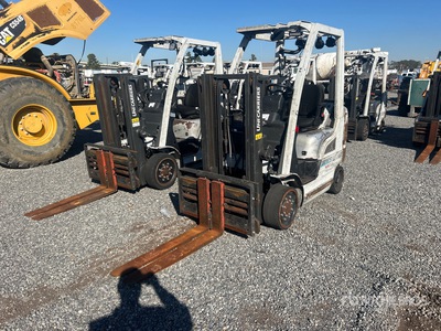 2014 Nissan CF40LP 4000 lb Cushion Tire Forklift (Inoperable)