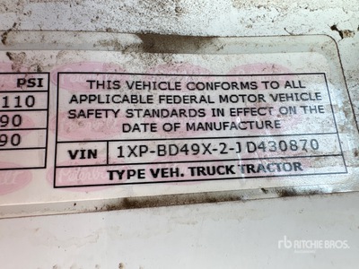 2018 Peterbilt 579 S/A Day Cab Truck Tractor