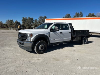 2020 Ford F-550 XL 4x4 Crew Cab Flatbed Truck