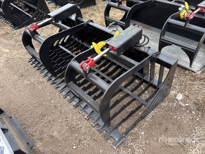 All-Star 72 In E-Series Rock Skid Steer Grapple (Unused)