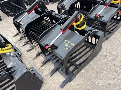 All-Star 80 In Rock w/Teeth Skid Steer Grapple (Unused)