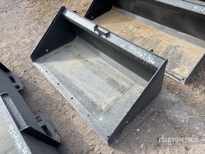 Mid-State 60 In Low Profile Skid Steer Bucket (Unused)