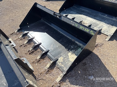 All-Star 74 In Low Pro w/Teeth Skid Steer Bucket (Unused)