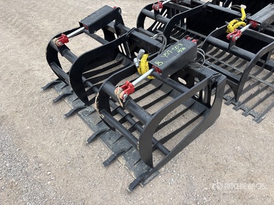 All-Star 60 in Rock w/Teeth Skid Steer Grapple (Unused)