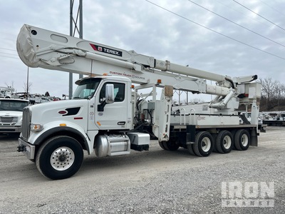 2019 Terex Hi-ranger tm125 125 ft on 2020 Peterbilt 567 Prestige 8x6 Bucket Truck