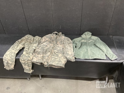 (12) Pairs of Cold Weather Trousers, (31) Cold Weather Jackets & Assorted Items