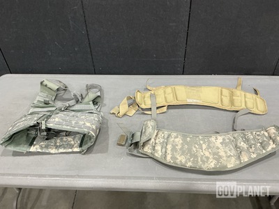 (34) Fighting Load Carriers, (15) Molded Waist Belts & Assorted Items