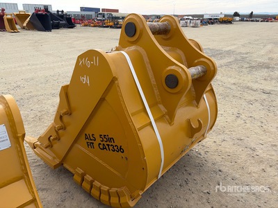 2026 LYALS ALSEB336 55 in Digging Excavator Bucket - Fits Cat 336 / 30 - 36 ton (Unused)