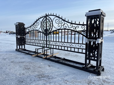 2026 Suihe NFG-20FGP-D 20 ft Steel Bi-Parting Farm Driveway Gate (Unused)