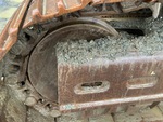 Undercarriage with Left Track Tensioner