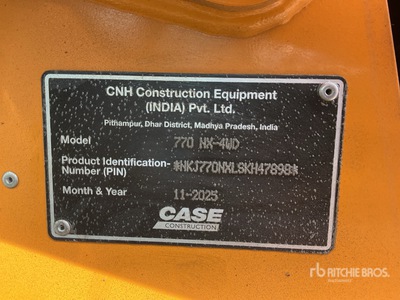 2025 Case 770NX 4WD Graaflaadmachine (Unused)