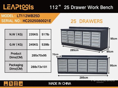 LEAP LT112WB25D ベンチ (Unused)