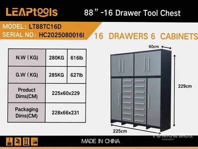 LEAP LT88TC16D Drawer ハンドツール (Unused)