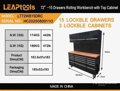 LEAP LT72WB15DRC ベンチ (Unused)