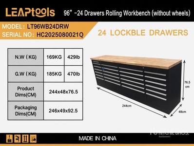 LEAP LT96WB24DRW ベンチ (Unused)