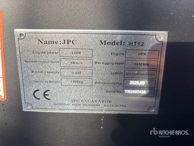JPC HT12 Minibagger (Unused)