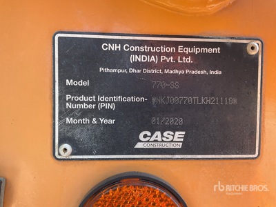 2020 Case 770SS 4x2 Retroexcavadora / Backhoe Loader