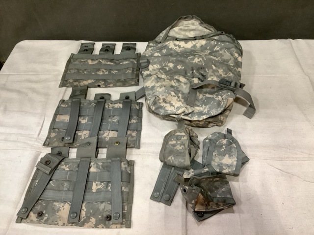 (287) M4 Three Mag Pouches, (91) Hand Grenade Pouches & Assorted Items