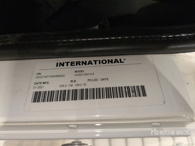 2022 International HX620F 6x4 T/A Day Cab Truck Tractor