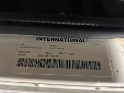 2022 International HX620F 6x4 T/A Day Cab Truck Tractor
