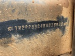 Frame Stamp Serial Number/VIN Photo