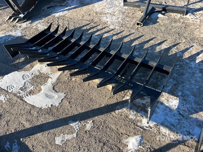 84 In Râteau paysager pour chargeuse à différentiel