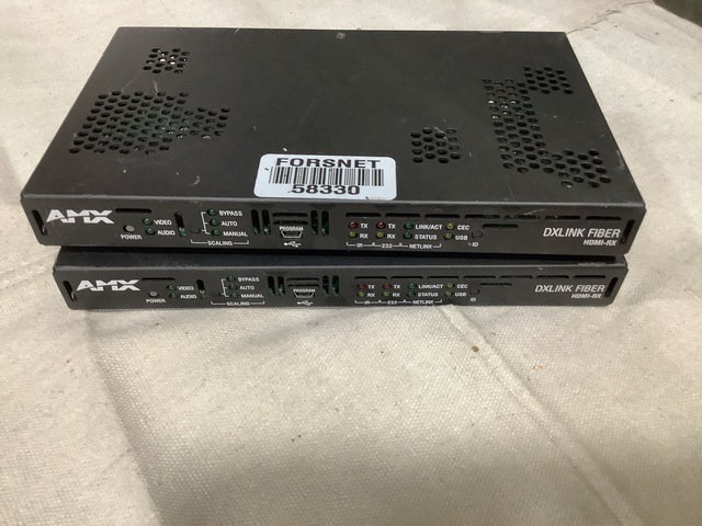 (8) AMX DXF-RX-MMD DXLink HDMI Multi--Mode Fiber Receivers
