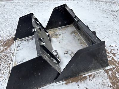Mid-State 72 in Snow/Mulch Skid Steer Bucket (Unused)