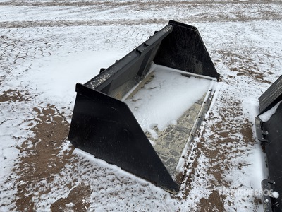 Mid-State 74 in Snow/Mulch Skid Steer Bucket (Unused)