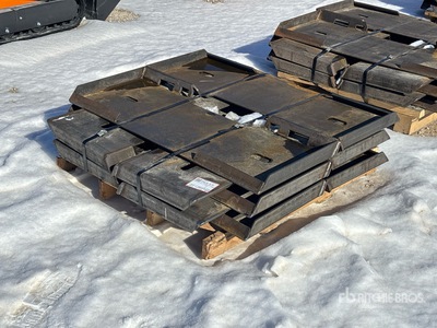 Quantity of (10) Pallets of 2025 Kit Containers QT-F-BLANK 46 in Skid Steer Attachment Mounting Plate - Fits Skid Steer