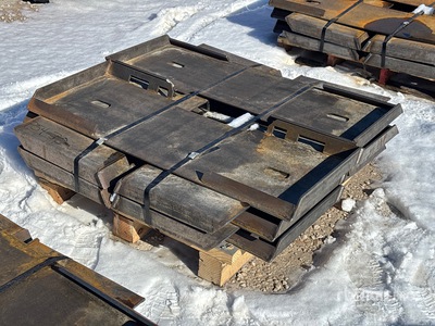 Quantity of (10) Pallets of 2025 Kit Containers QT-F-BLANK 46 in Skid Steer Attachment Mounting Plate - Fits Skid Steer