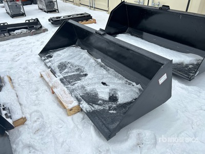 2025 Kit Containers QT-DB-S90 90 in General Purpose Skid Steer Bucket - Fits Kit Containers LLC QT-DB-S90