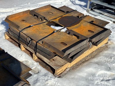 Quantity of (10) Pallets of 2025 Kit Containers QT-F-BLANK 46 in Skid Steer Attachment Mounting Plate - Fits Skid Steer (Unused)