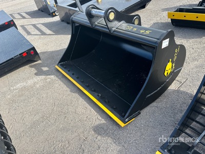 Trojan 200CL 72 in Cleanup Excavator Bucket - Fits 80mm Cat 320/321/323, Hyundai R210 Komatsu PC200/220, Deere 160/200/225 Kobelco SK210, Case 210/225, Doosan DX225
