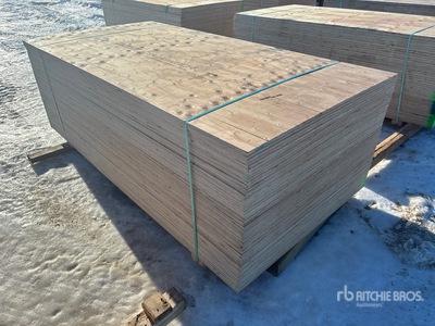 Quantity of (50) 5/8 in 4x8 CSP/DFP No Stamp 合板 (Unused)